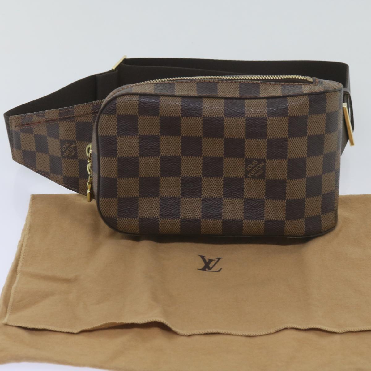 LOUIS VUITTON Damier Ebene Geronimos Shoulder Bag N51994 LV 66694