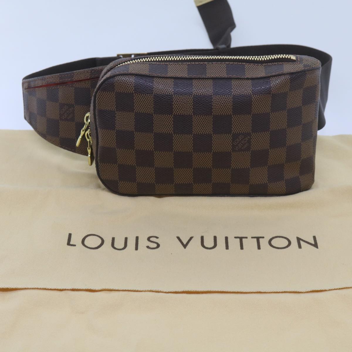 LOUIS VUITTON Damier Ebene Geronimos Shoulder Bag N51994 LV 66695