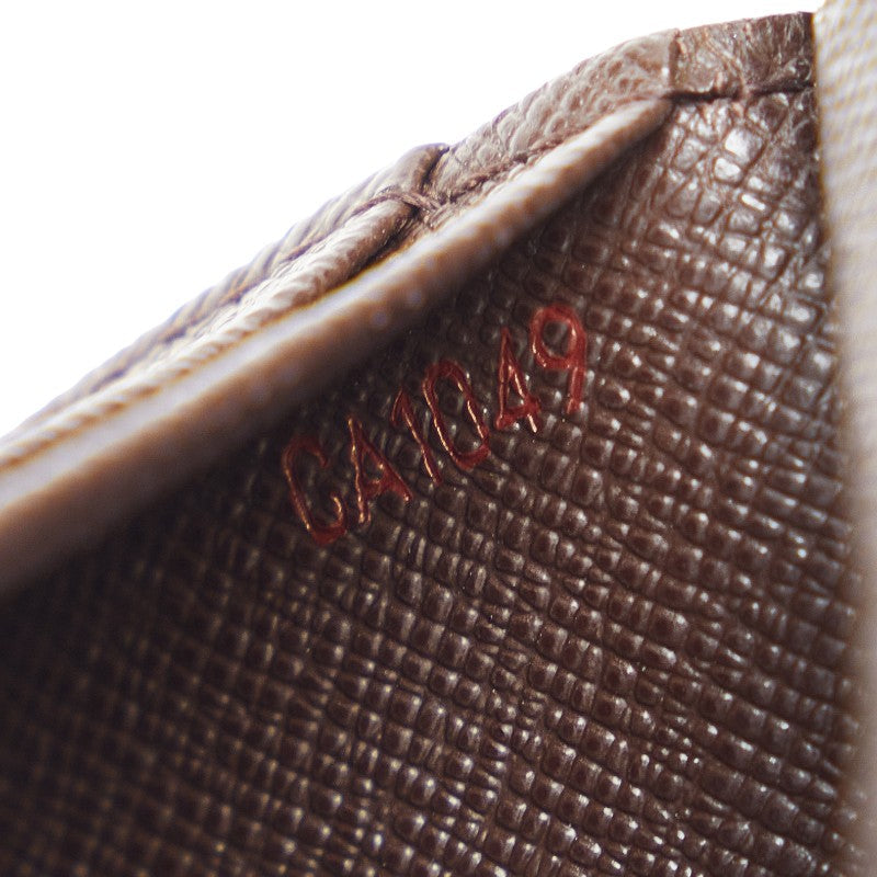 Louis Vuitton Double Fold Wallet N61736 Brown PVC Leather  Louis Vuitton