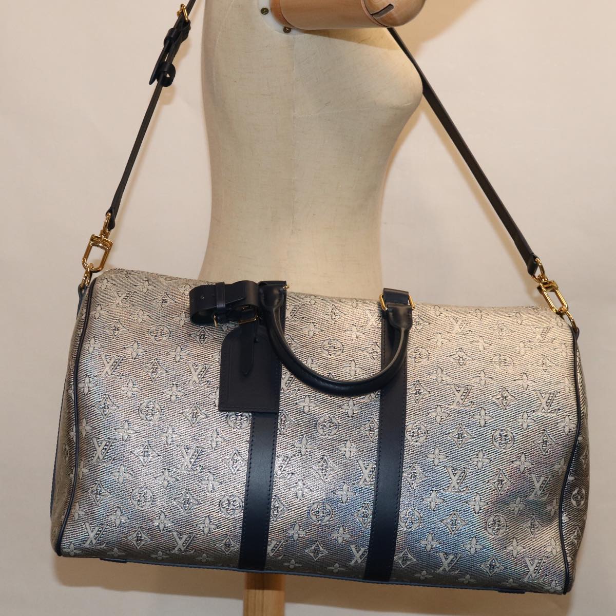 LOUIS VUITTON Laminated Jacquard Keepall Bandouliere 45 Bag M22923 66710S