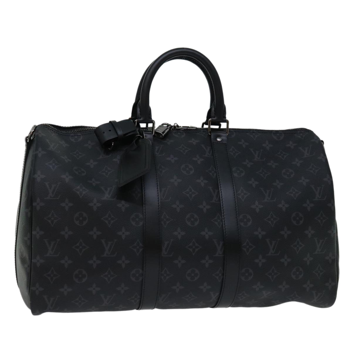 LOUIS VUITTON Monogram Eclipse Keepall Bandouliere 45 Bag M40569 LV 66711A