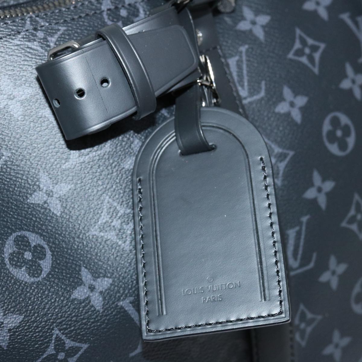 LOUIS VUITTON Monogram Eclipse Keepall Bandouliere 45 Bag M40569 LV 66711A