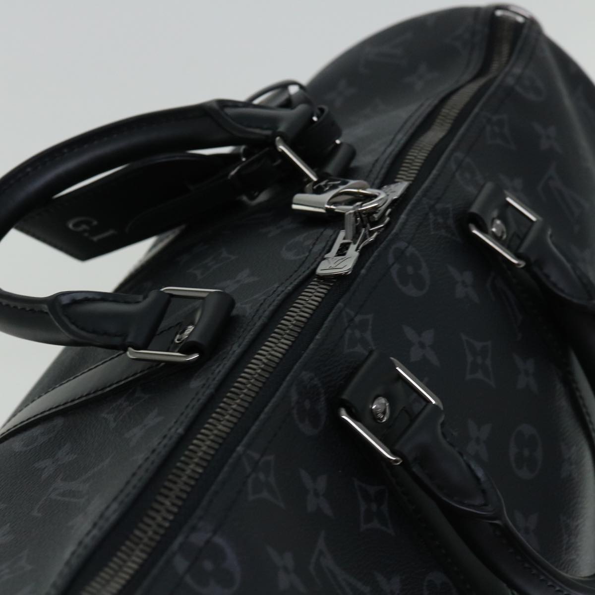LOUIS VUITTON Monogram Eclipse Keepall Bandouliere 45 Bag M40569 LV 66711A