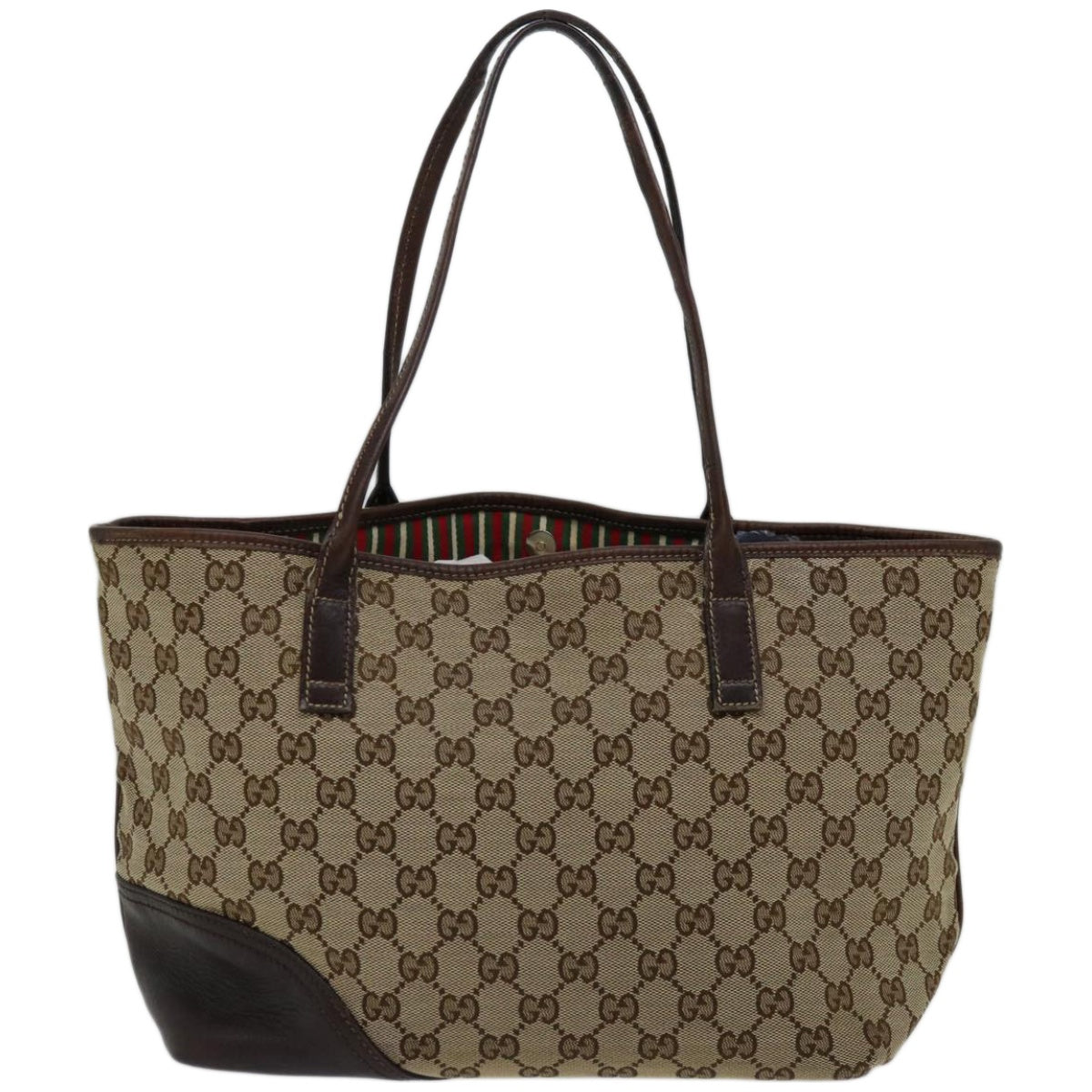 GUCCI GG Canvas Tote Bag Beige Brown 169946  66729