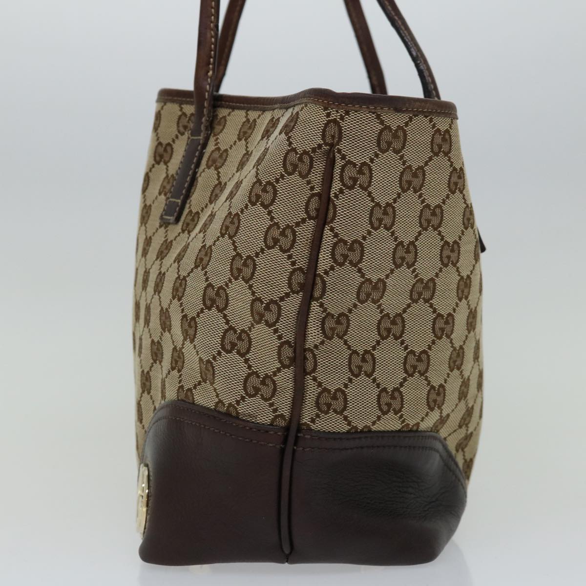 GUCCI GG Canvas Tote Bag Beige Brown 169946  66729