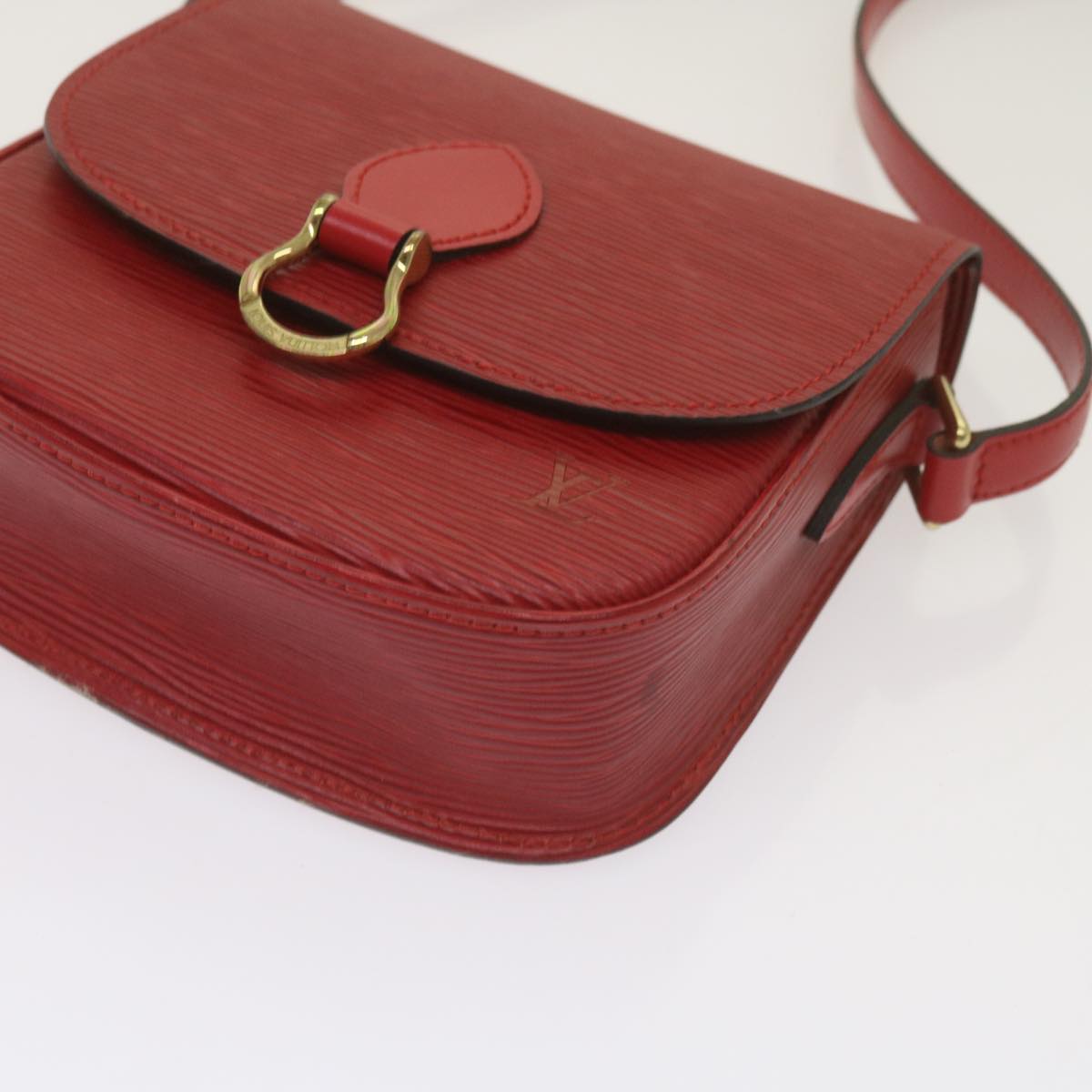 LOUIS VUITTON Epi Saint Cloud PM Shoulder Bag Red M52217 LV 66747