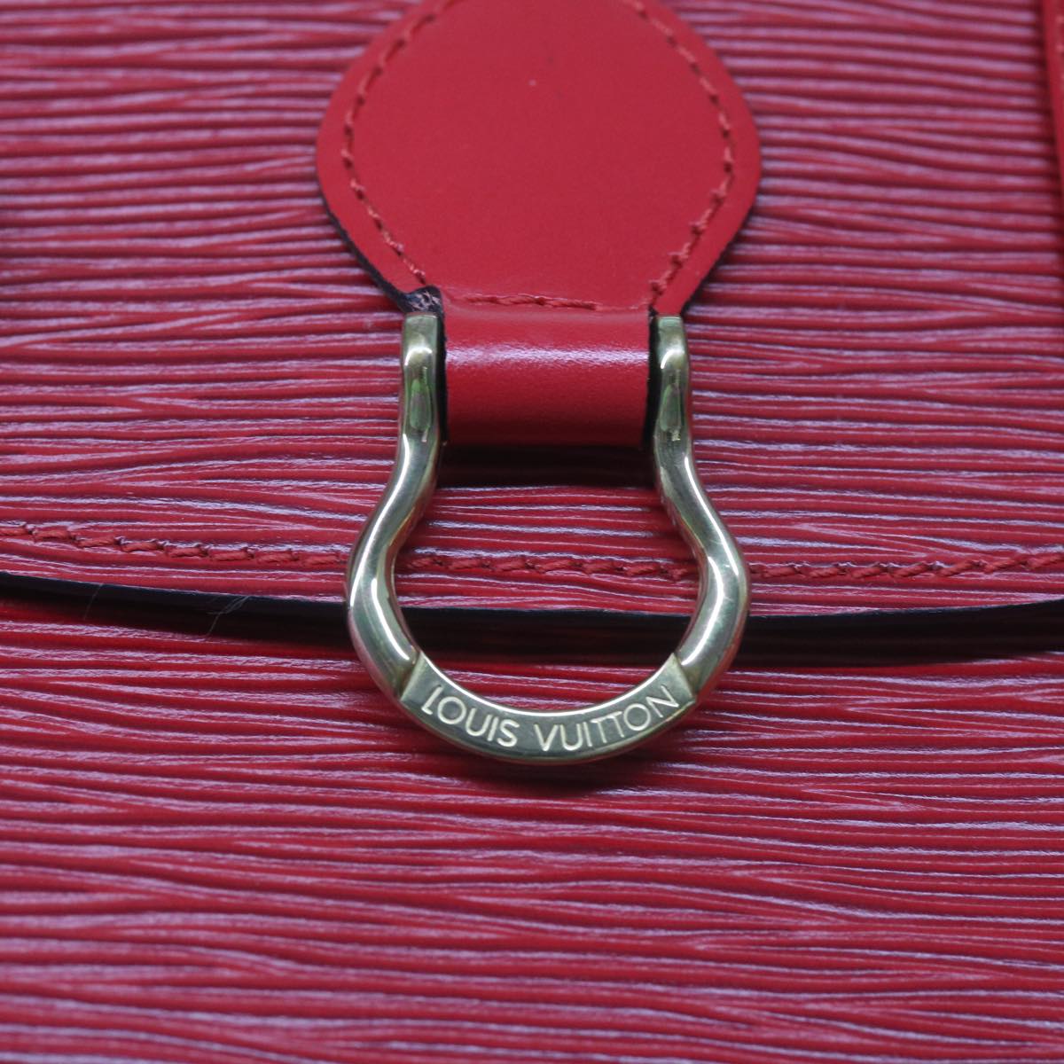 LOUIS VUITTON Epi Saint Cloud PM Shoulder Bag Red M52217 LV 66747