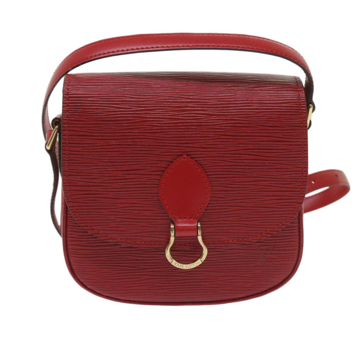 LOUIS VUITTON Epi Saint Cloud PM Shoulder Bag Red M52217 LV 66747