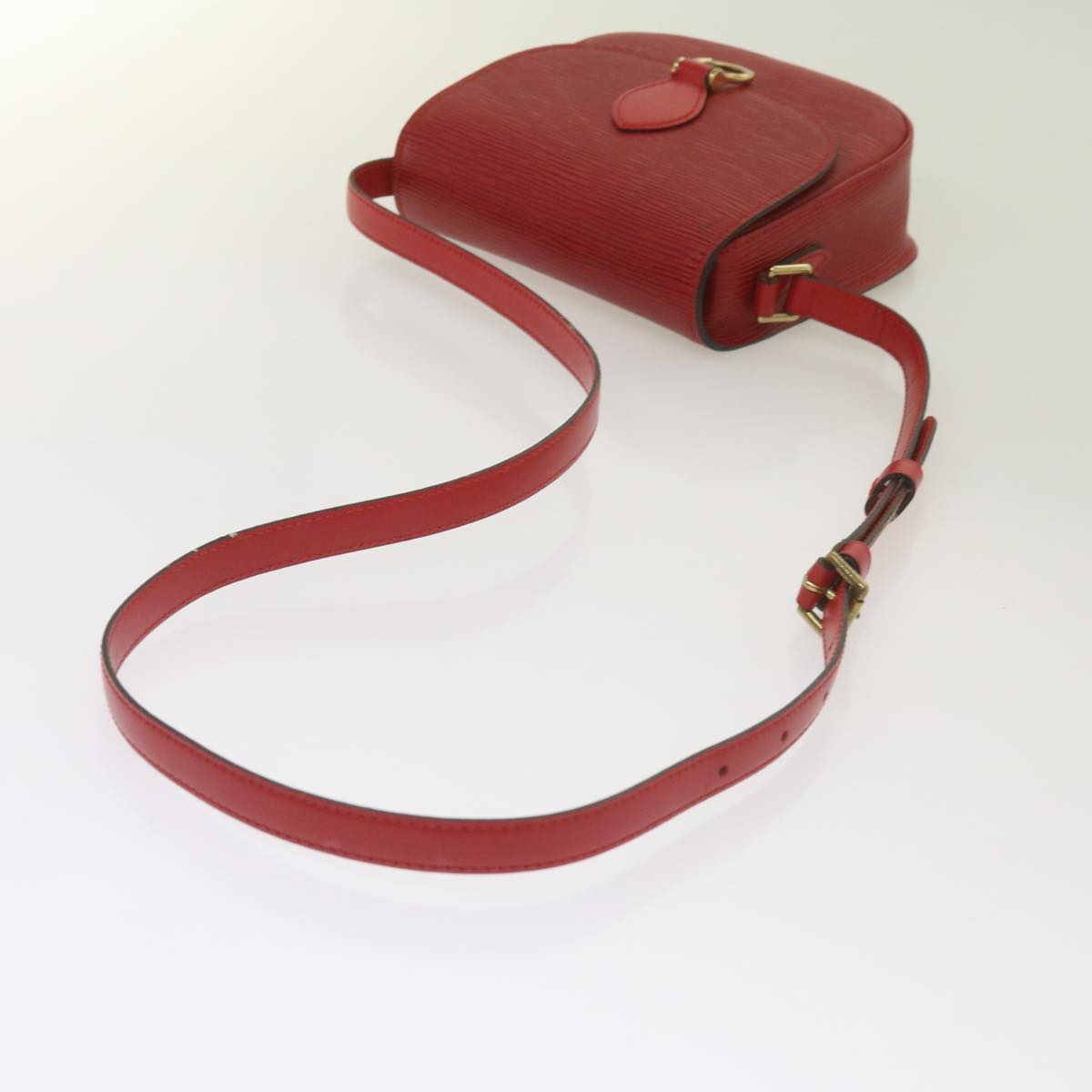 LOUIS VUITTON Epi Saint Cloud PM Shoulder Bag Red M52217 LV 66747