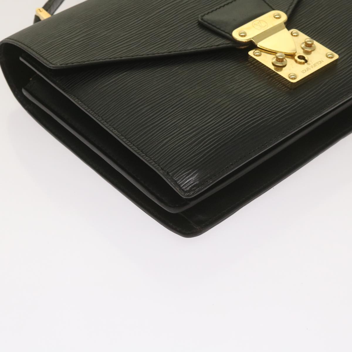 LOUIS VUITTON Epi Concorde Hand Bag Black M52132 LV 66763