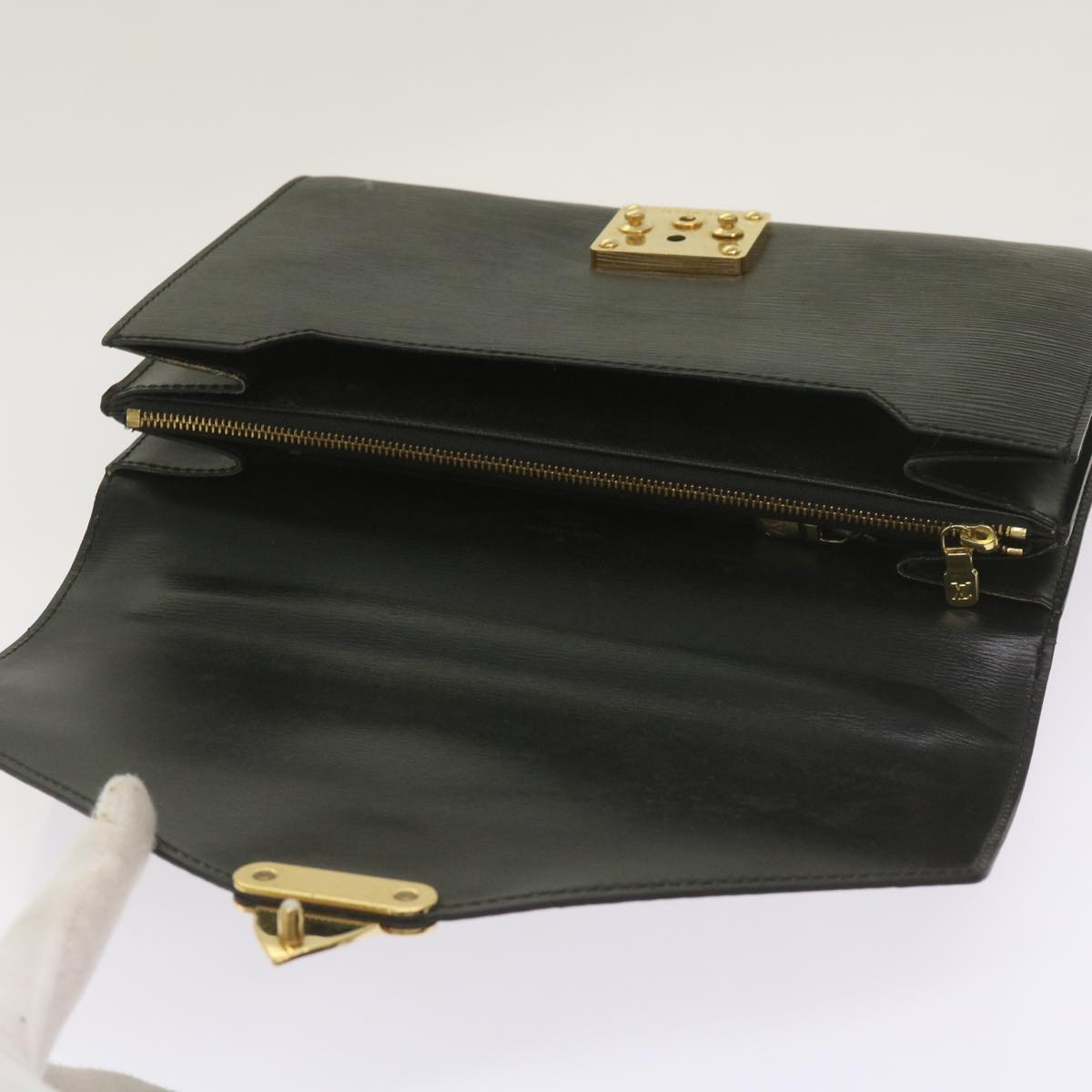 LOUIS VUITTON Epi Concorde Hand Bag Black M52132 LV 66763