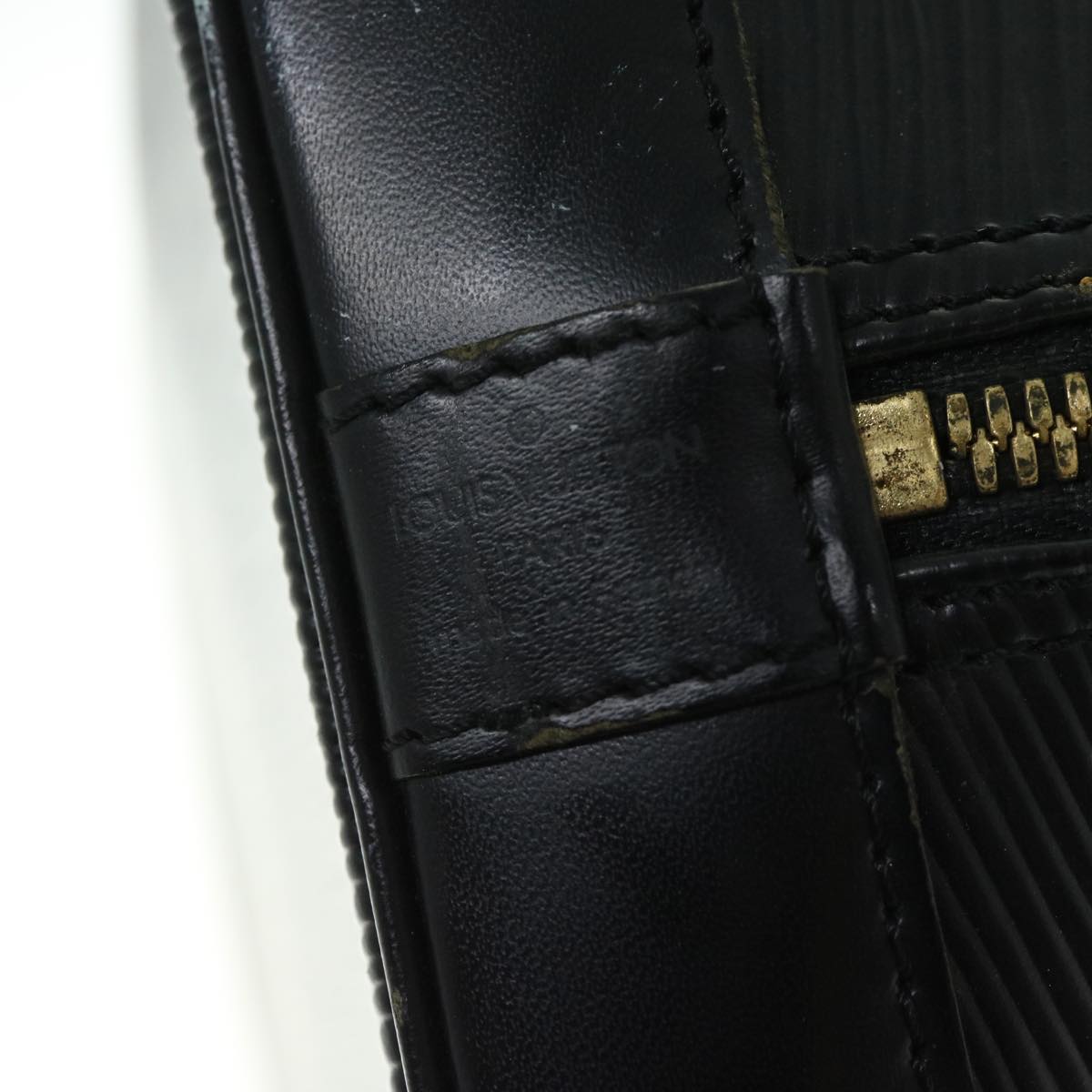 LOUIS VUITTON Epi Alma Hand Bag Black M52142 LV 66774