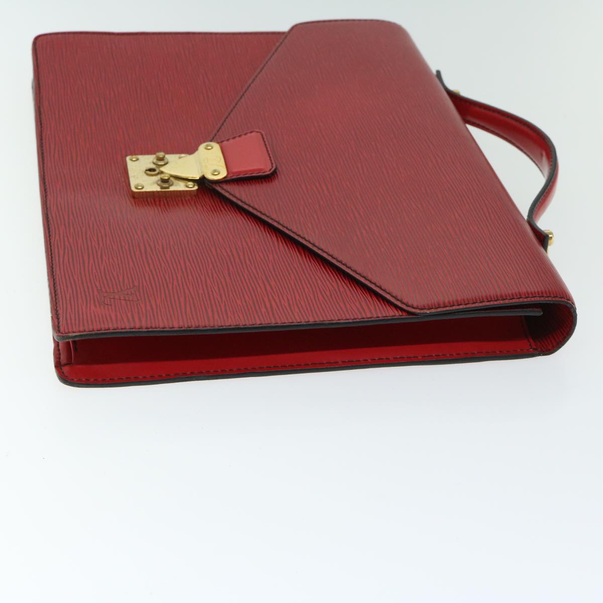 LOUIS VUITTON Epi Porte Documents Bandouliere Briefcase Red LV 66780
