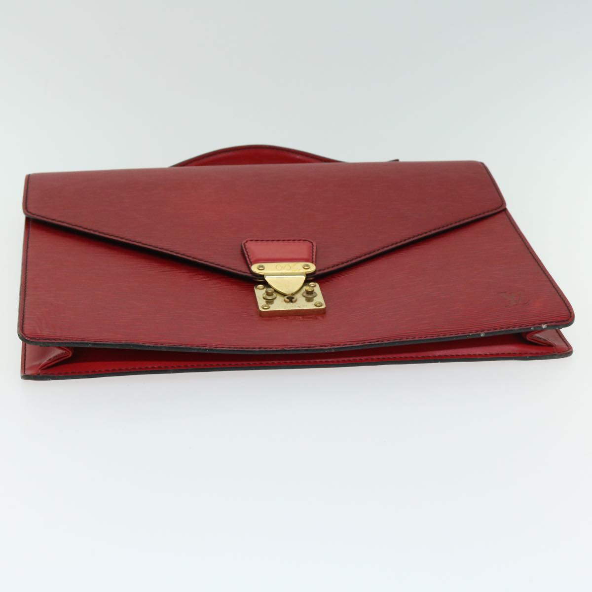 LOUIS VUITTON Epi Porte Documents Bandouliere Briefcase Red LV 66780