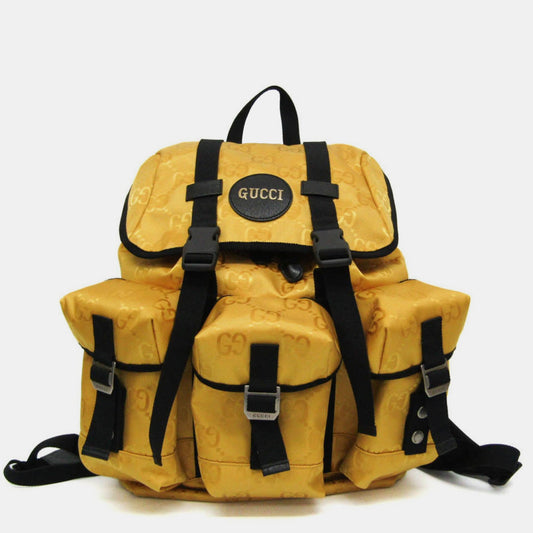 Luxury Gucci Trending 2025 Yellow/Black GG Nylon Off The Grid Backpack