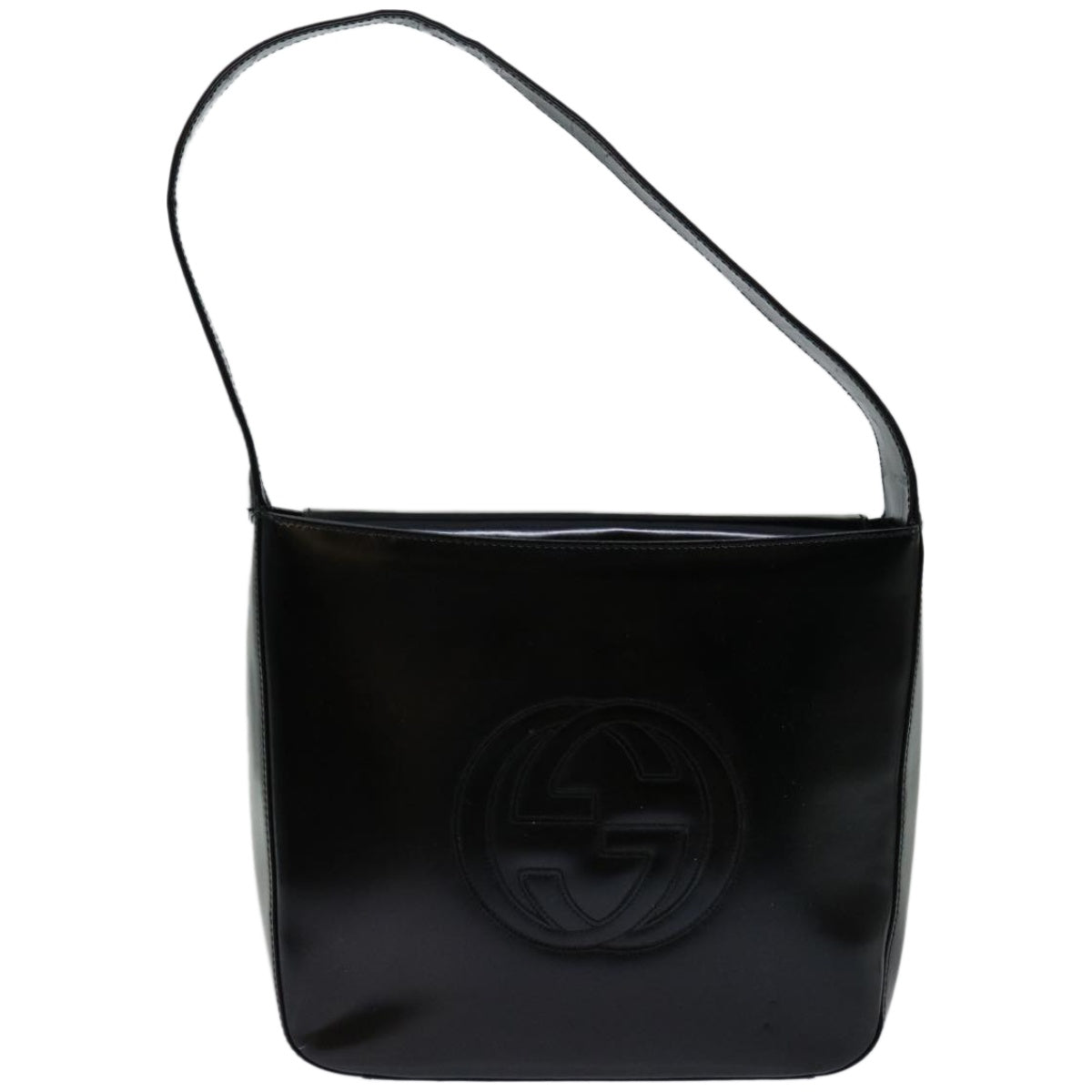 GUCCI Shoulder Bag Patent leather Black 000 2046 0506  66798