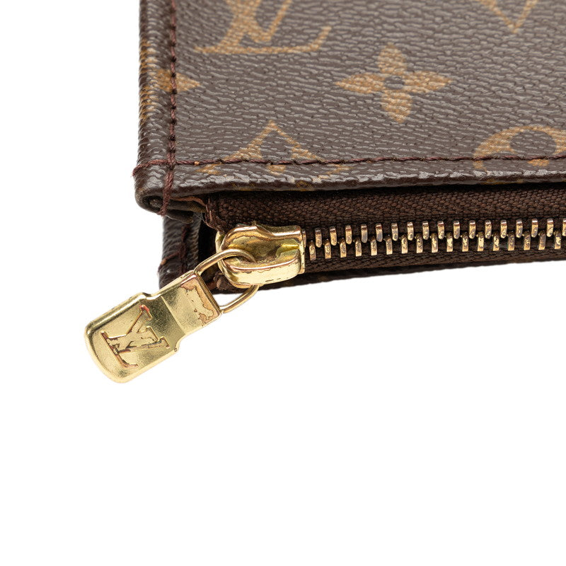 Louis Vuitton Monogram Push Documentary Backpack Briefcase M53456 Brown PVC Leather Men LOUIS VUITTON