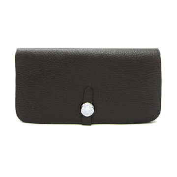 Luxury Hermes Wallet H2003 Ladies Cow Leather Coffee