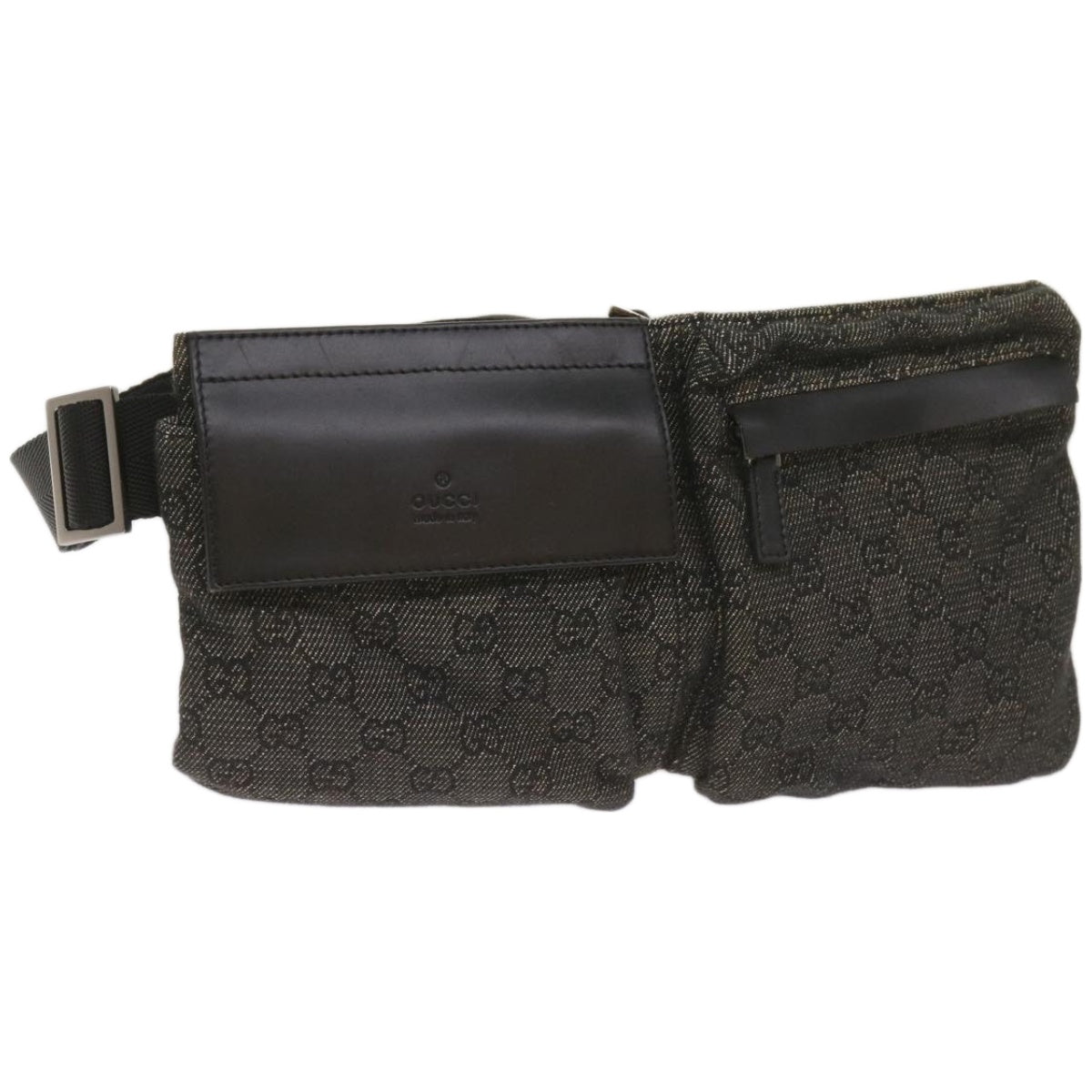 GUCCI GG Canvas Waist bag Black 28566  66840