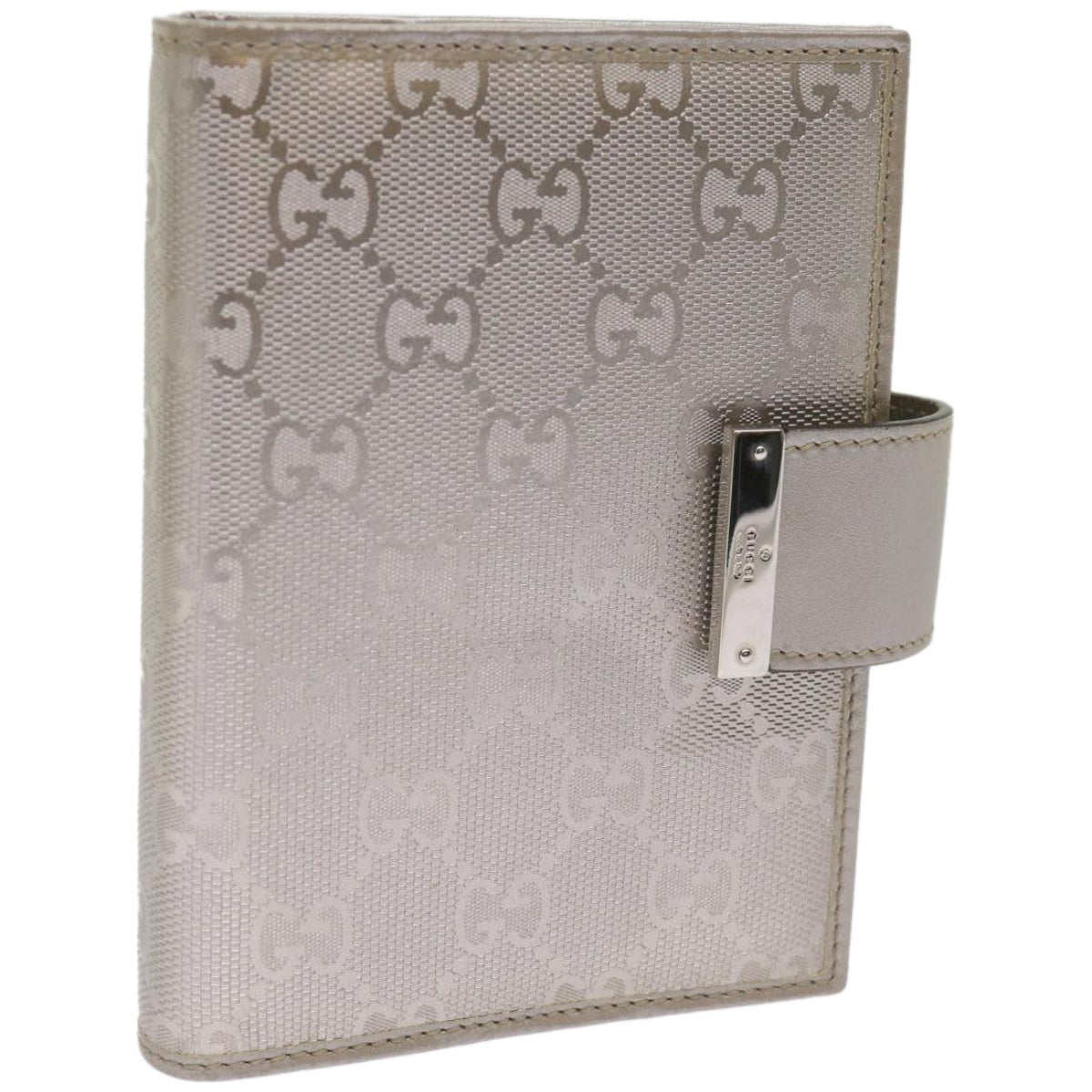 GUCCI GG implementation Day Planner Cover Silver 115240  66845