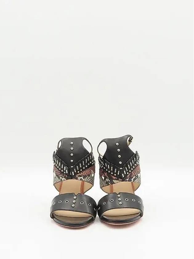 Luxury Fendi Smith Market used luxury goods black sandals women s shoes