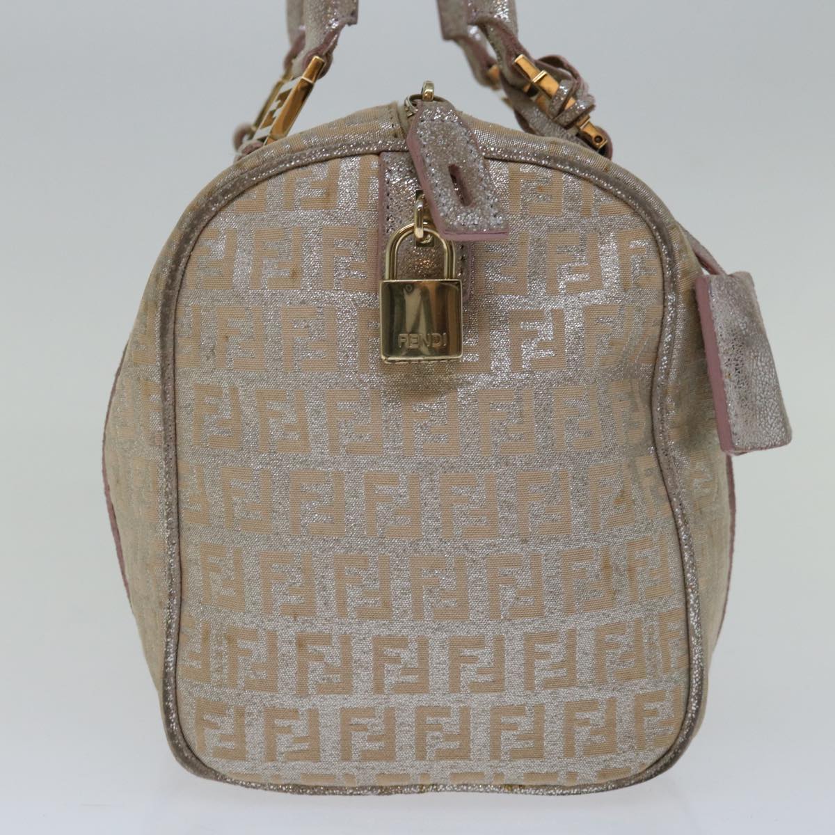 Luxury FendiZucchino Canvas Hand Bag Beige66924
