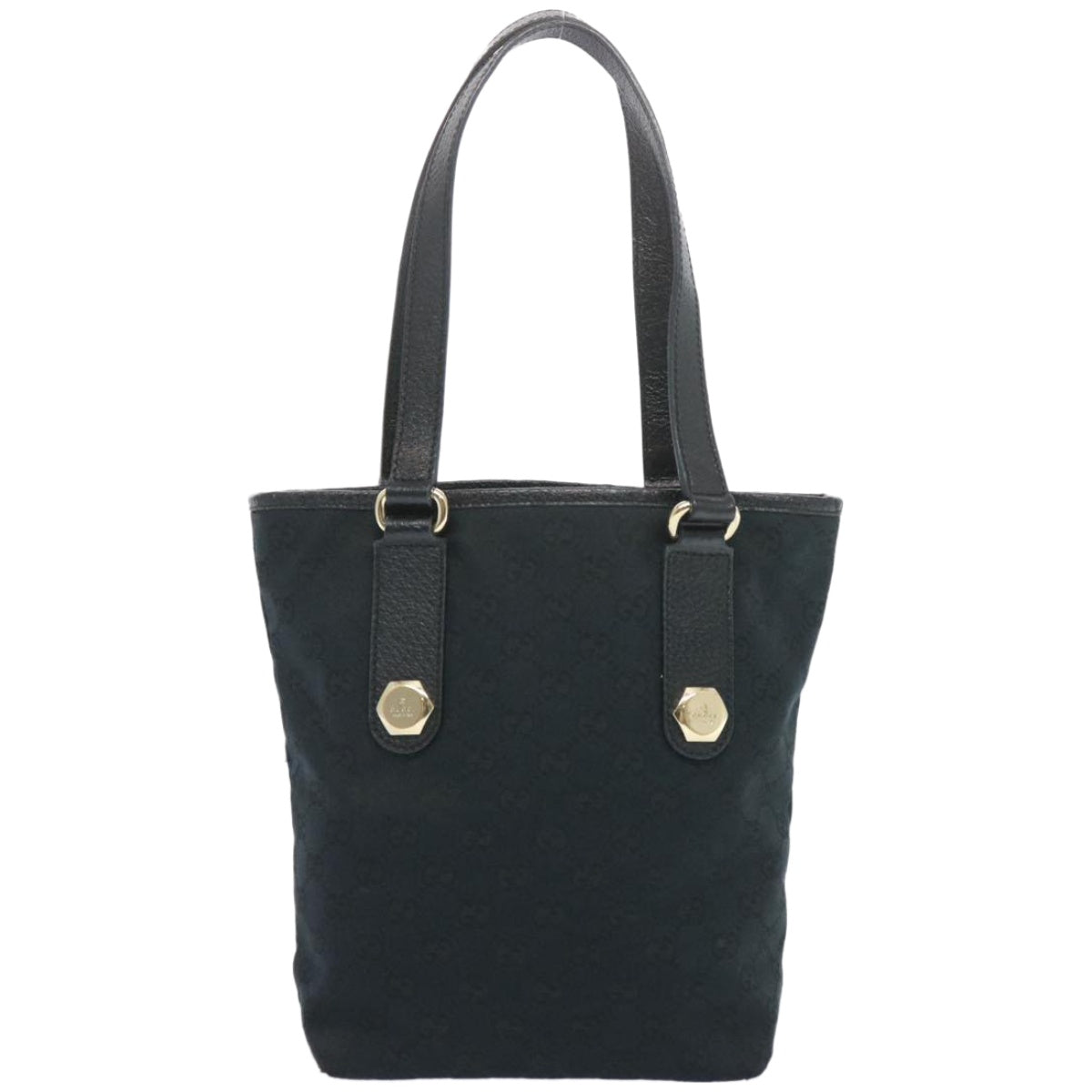 GUCCI GG Canvas Hand Bag Black 153361  66928