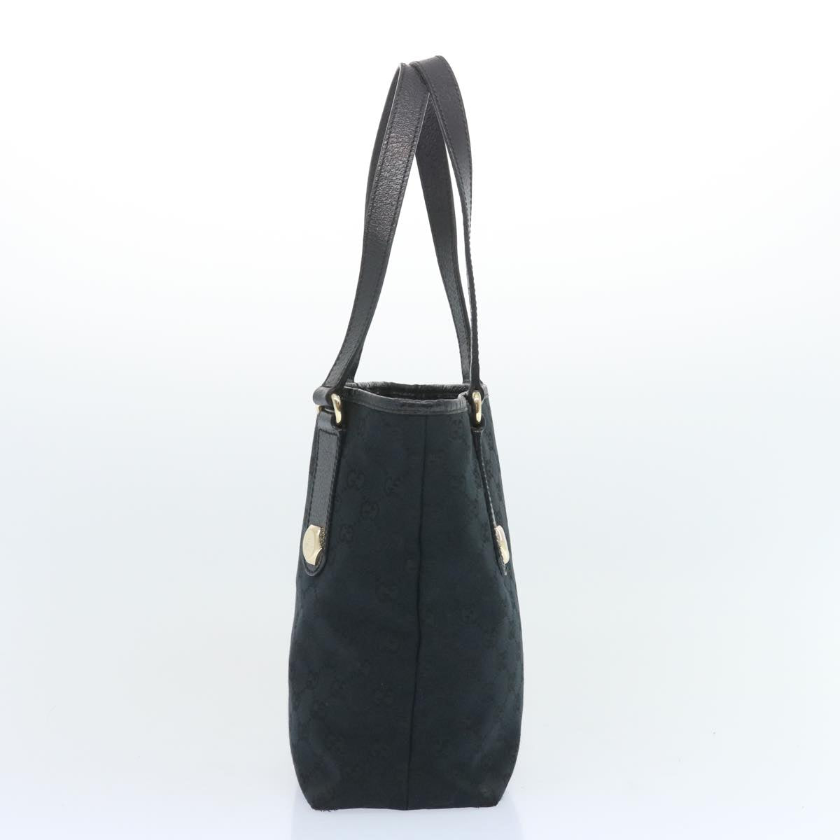 GUCCI GG Canvas Hand Bag Black 153361  66928