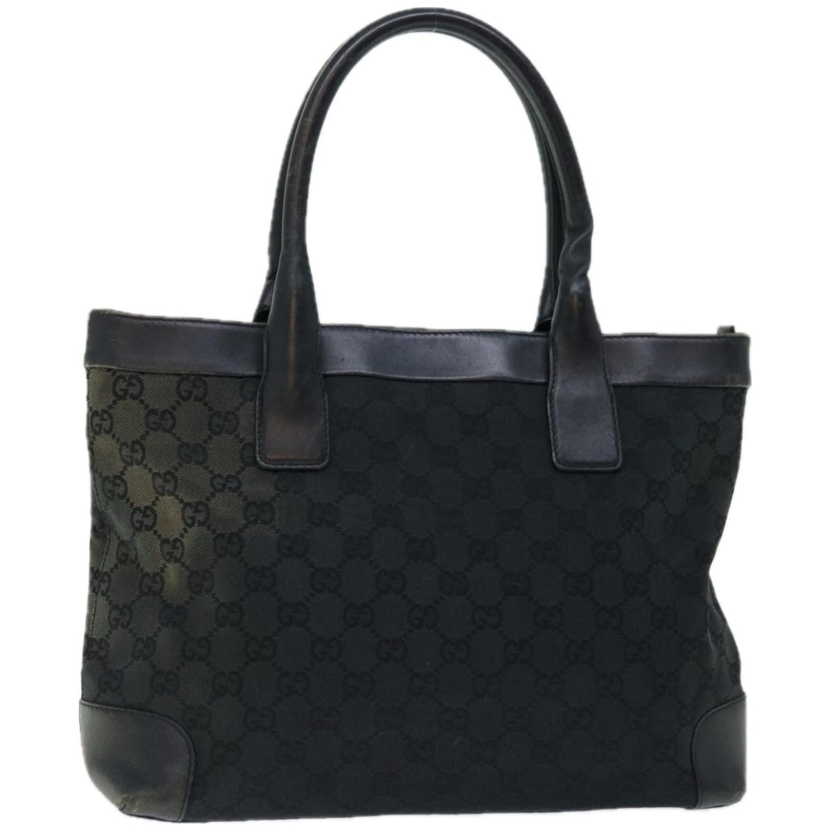 GUCCI GG Canvas Tote Bag Black 002 1119  66930