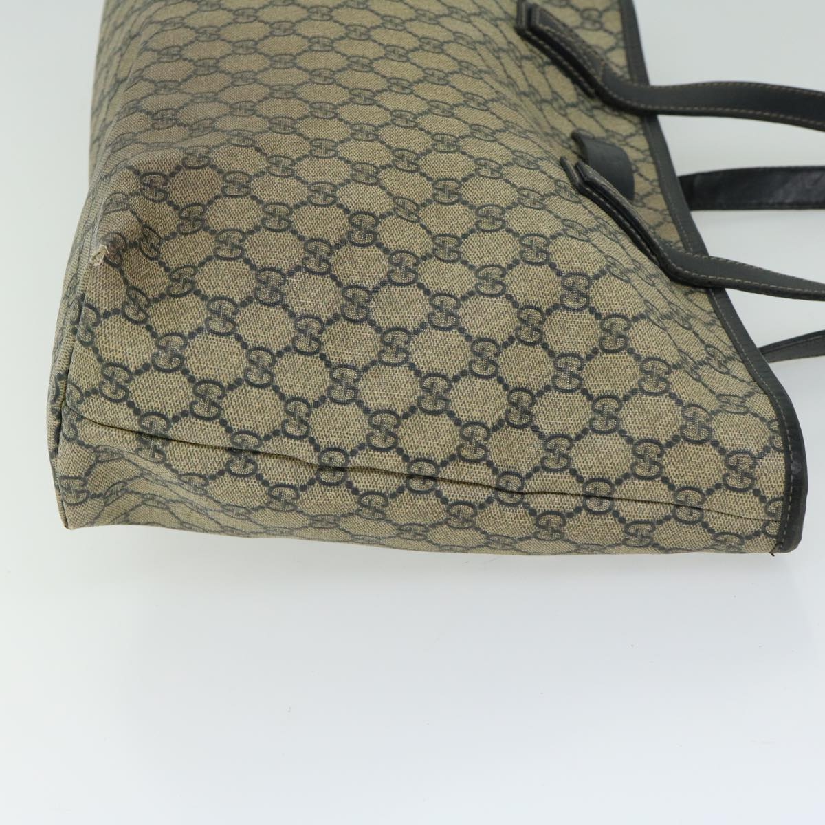 GUCCI GG Supreme Tote Bag PVC Beige 211137  66934