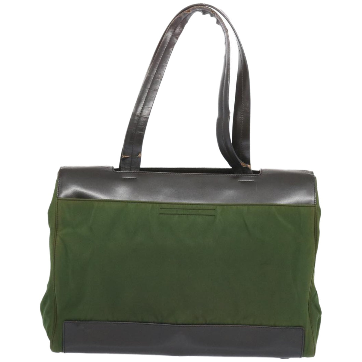 Luxury PradaTote Bag Nylon Khaki 66936