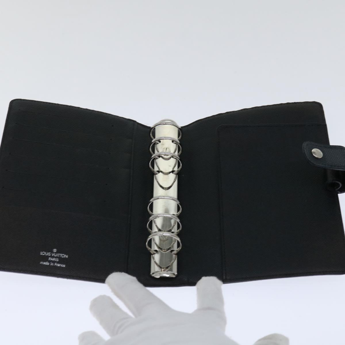 LOUIS VUITTON Damier Graphite Agenda MM Day Planner Cover R20242 LV 66975