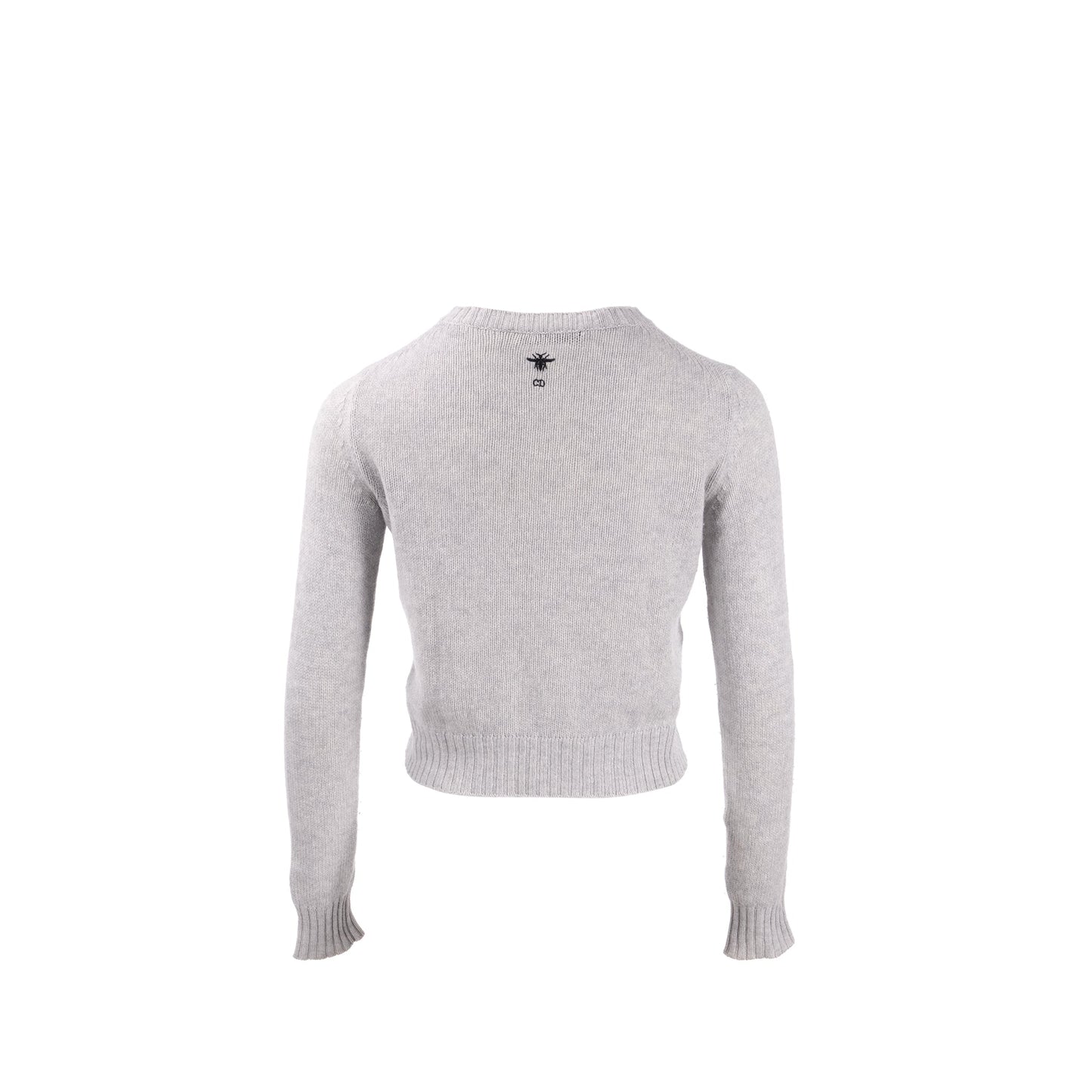 Luxury Dior Size 36 Chez Mio Sweater Cashmere Grey