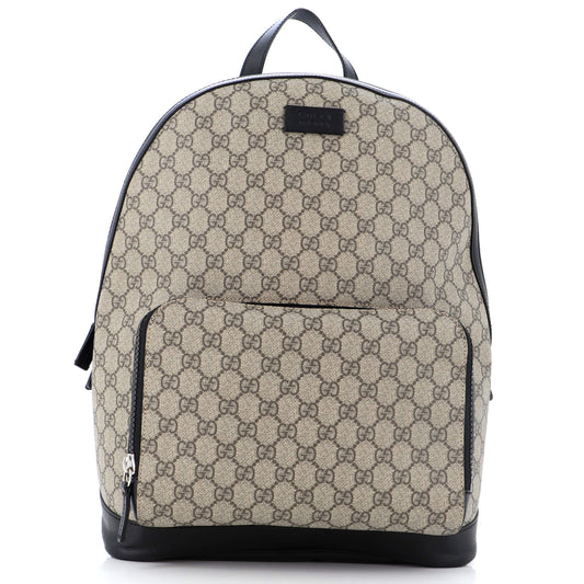 Luxury Gucci Trending 2025 Zip Pocket Backpack GG Coated Canvas Medium