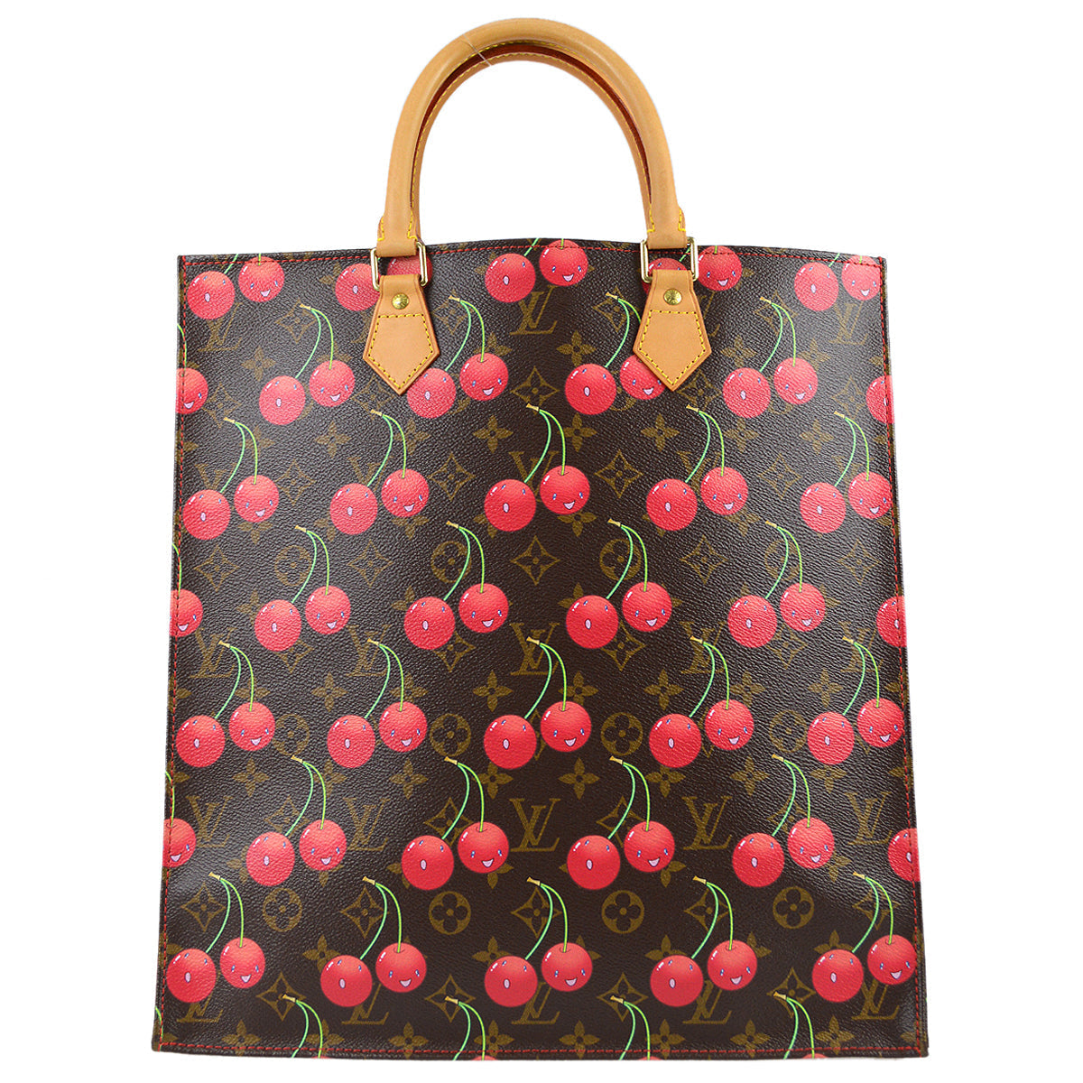 Louis Vuitton 2005 Sac Plat Monogram Cherry M95010