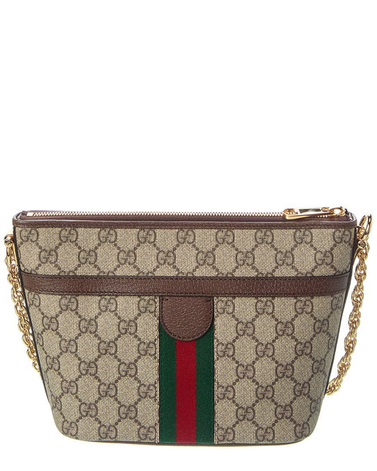 Luxury Gucci Trending 2025 Ophidia Mini GG Supreme Canvas & Leather Shoulder Bag