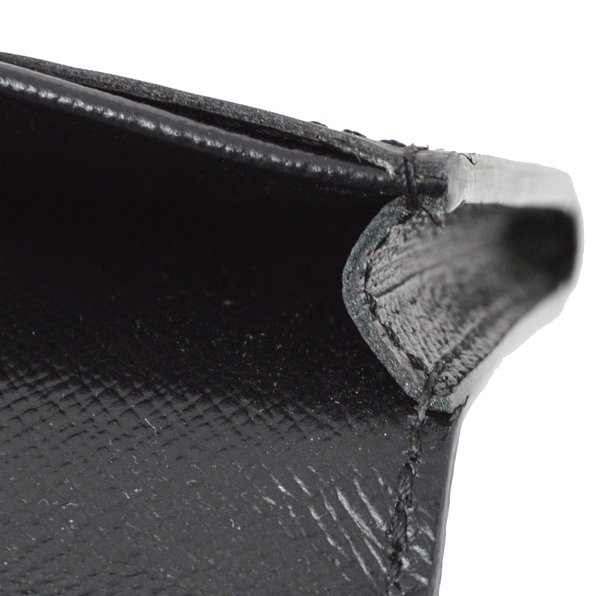 Louis Vuitton 2007 Black Epi Enveloppe Carte De Visite M56582