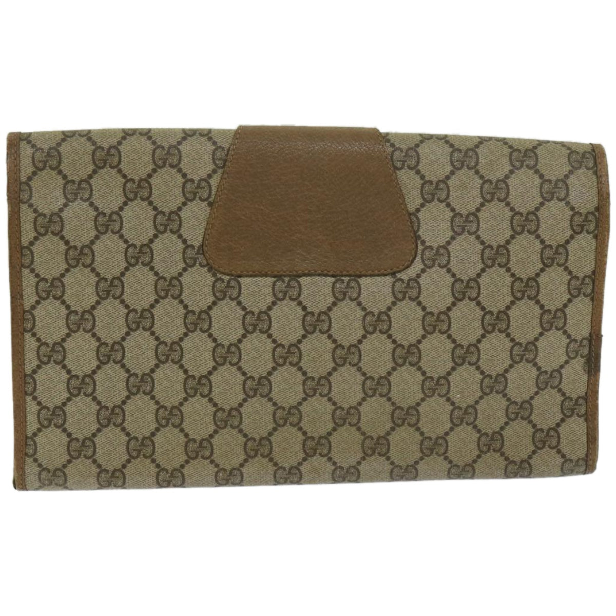 GUCCI GG Supreme Web Sherry Line Clutch Bag Beige Red Green 89 01 031  67007