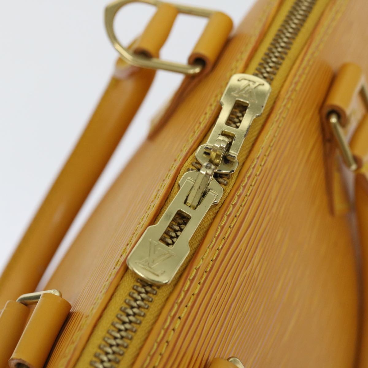 LOUIS VUITTON Epi Alma Hand Bag Tassili Yellow M52149 LV 67052