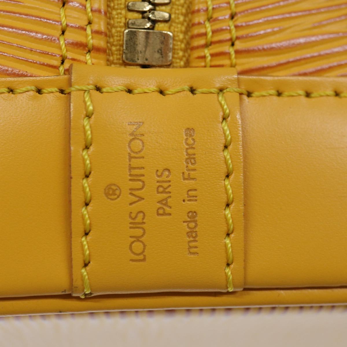 LOUIS VUITTON Epi Alma Hand Bag Tassili Yellow M52149 LV 67052