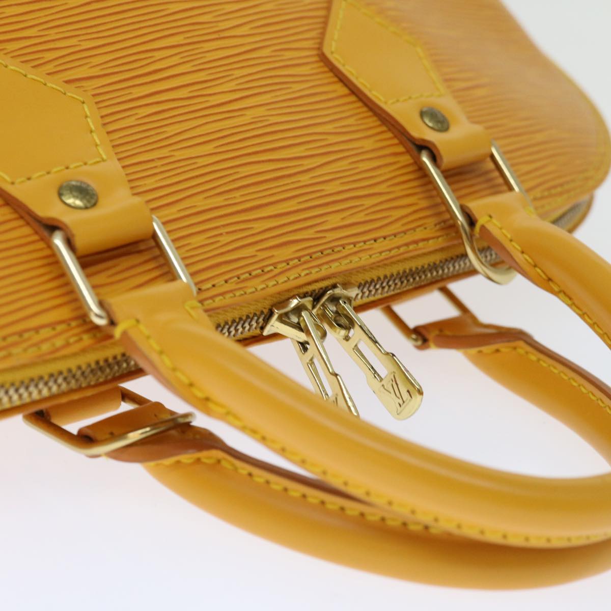 LOUIS VUITTON Epi Alma Hand Bag Tassili Yellow M52149 LV 67052