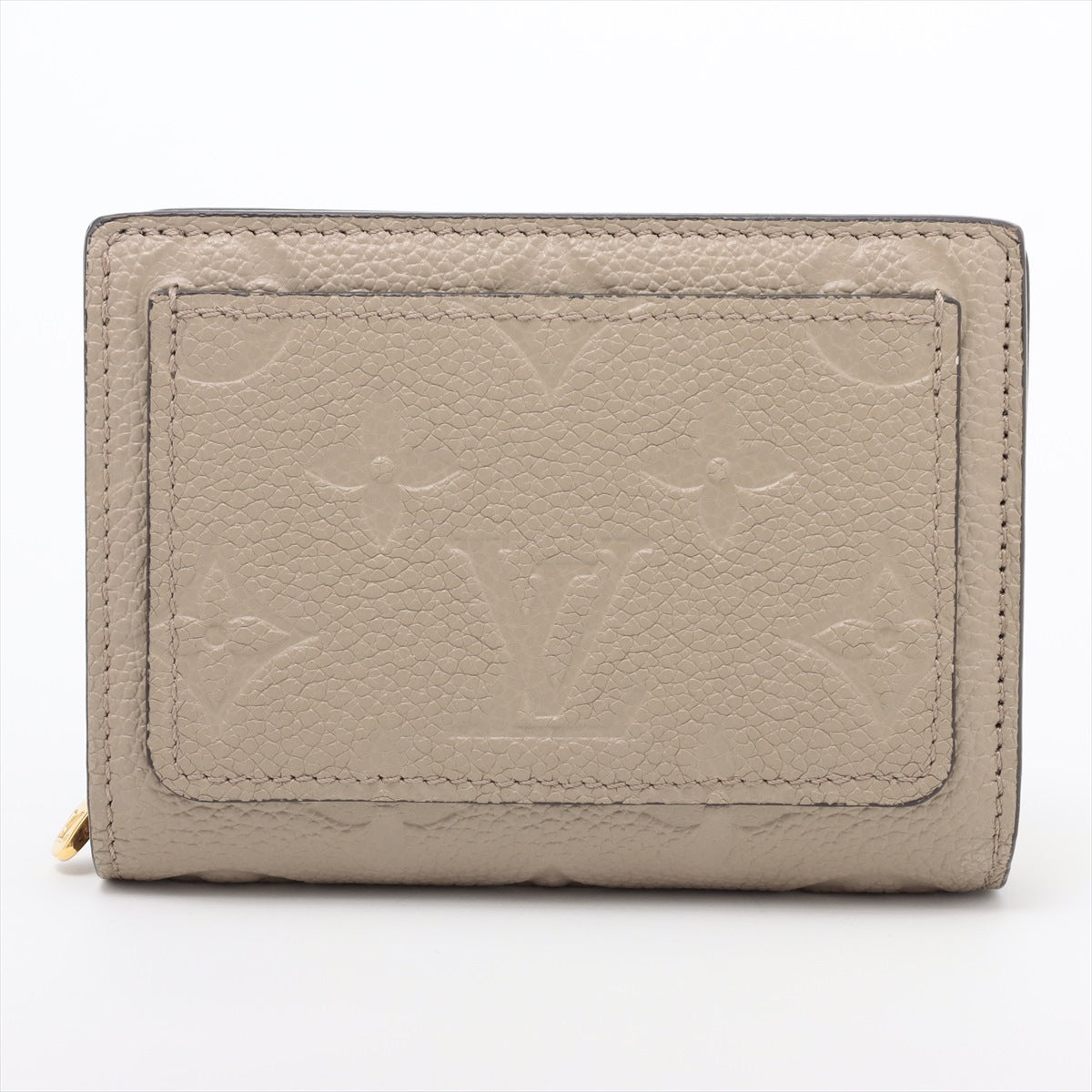 Louis Vuitton Monogram Emplant Portfolio Clair M80152 Tourtree Compact Wallet