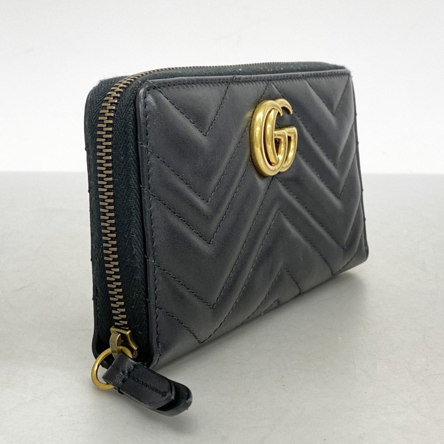 Gucci  Leather Long Wallet (Bi-Fold)