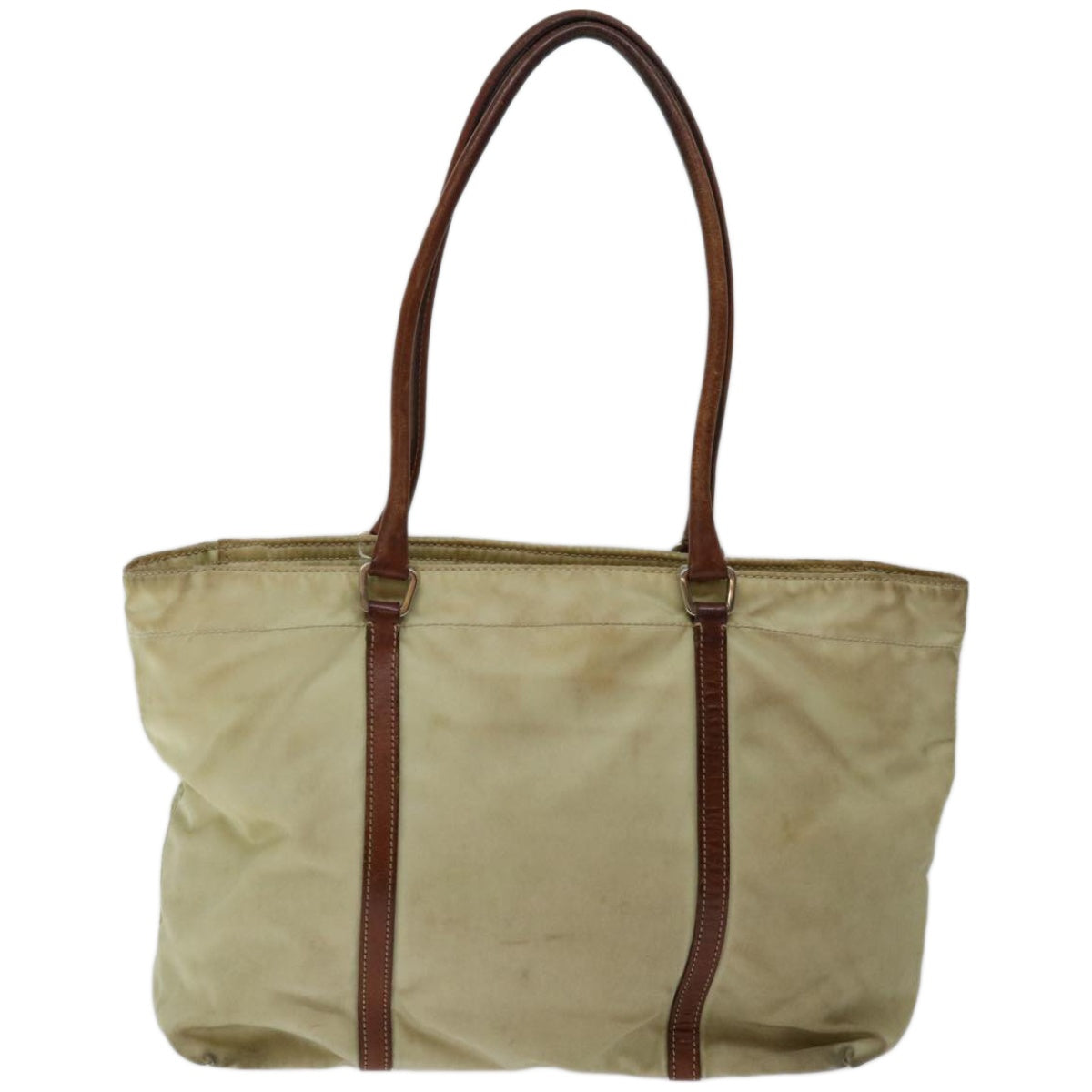 Luxury PradaHand Bag Nylon Beige 67215