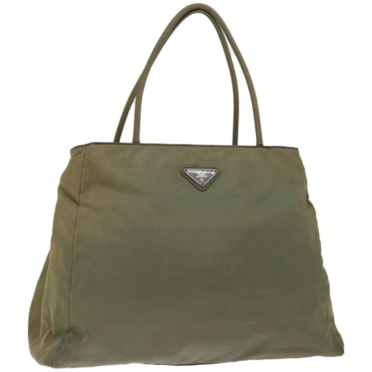 Luxury PradaTote Bag Nylon Khaki 67219