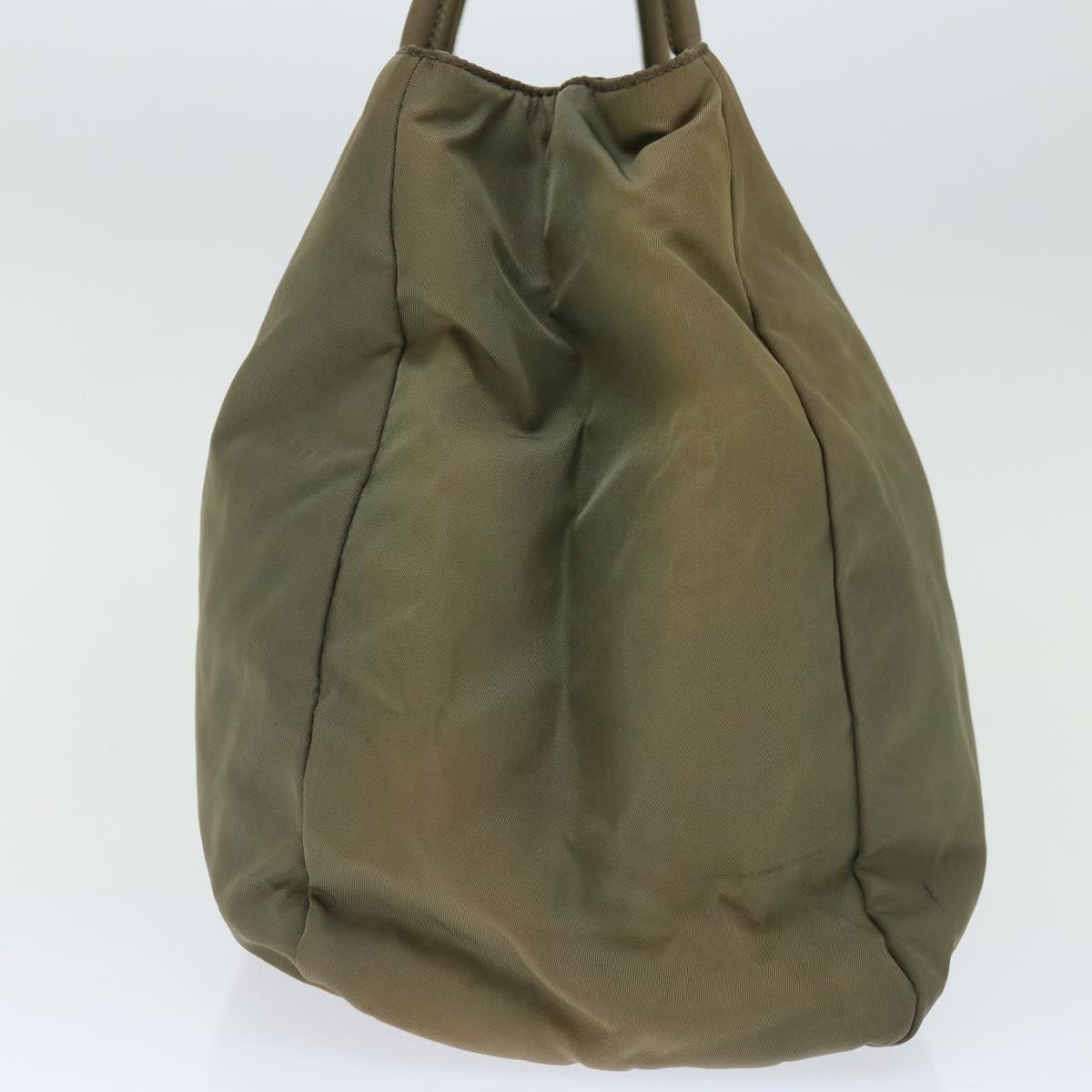 Luxury PradaTote Bag Nylon Khaki 67219