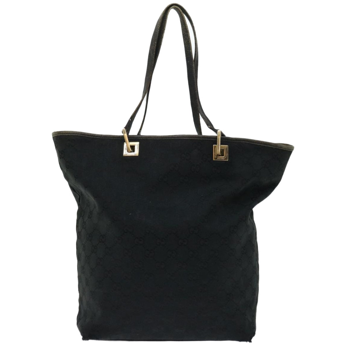 GUCCI GG Canvas Tote Bag Black 002 1098 1705  67224