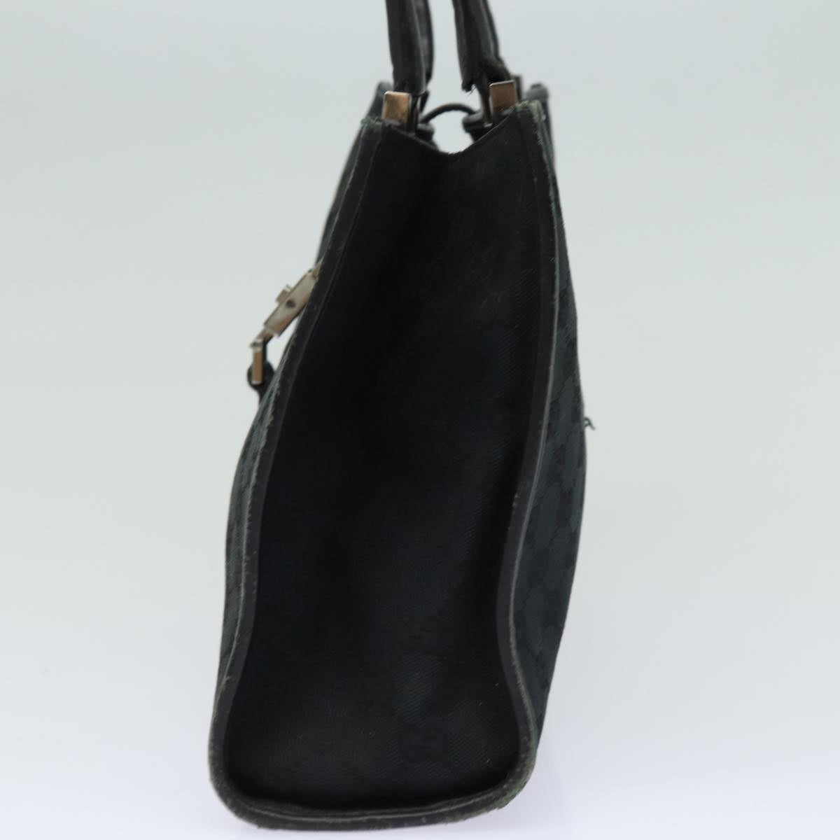 Luxury Gucci Trending 2025 Jackie Gg Canvas Shoulder Bag Black 002 1073 Auth 81163