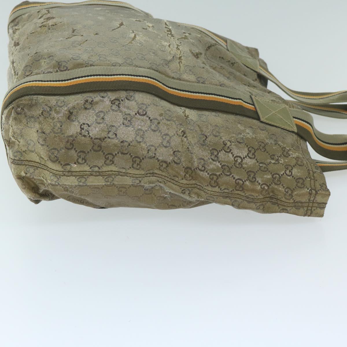 Luxury Gucci Trending 2025 GG Crystal Canvas Sherry Line Tote Bag Coated Canvas Gold