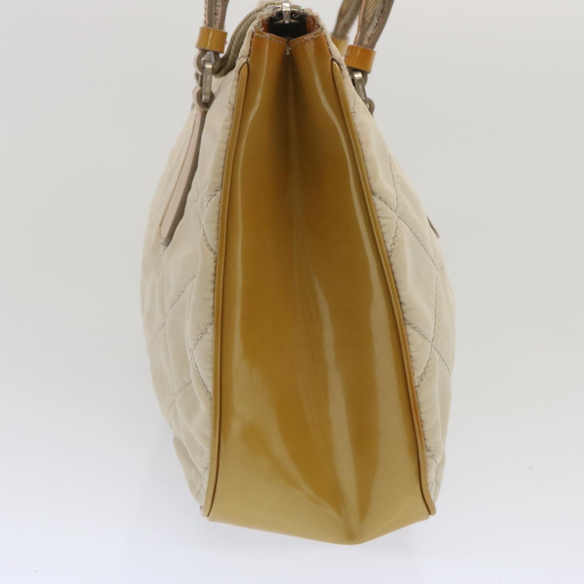 Luxury PradaHand Bag Nylon Cream 67324